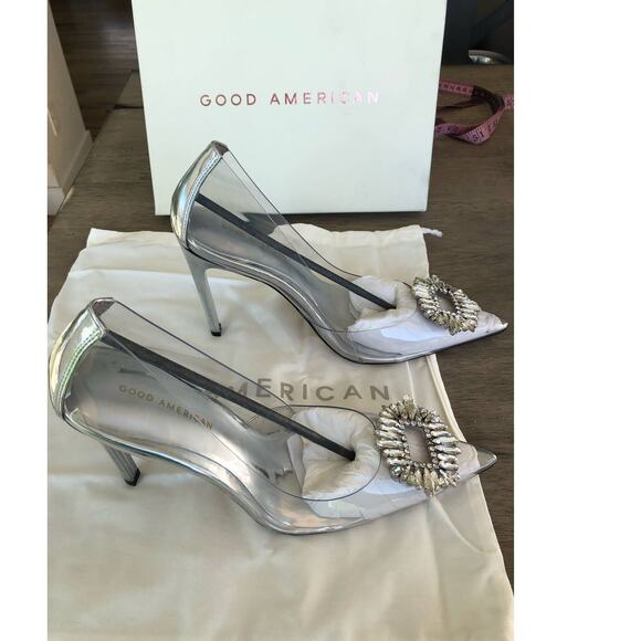 Good American Cinder-F**king-Rella Pump in Glass - 11.5 - Picture 5 of 9